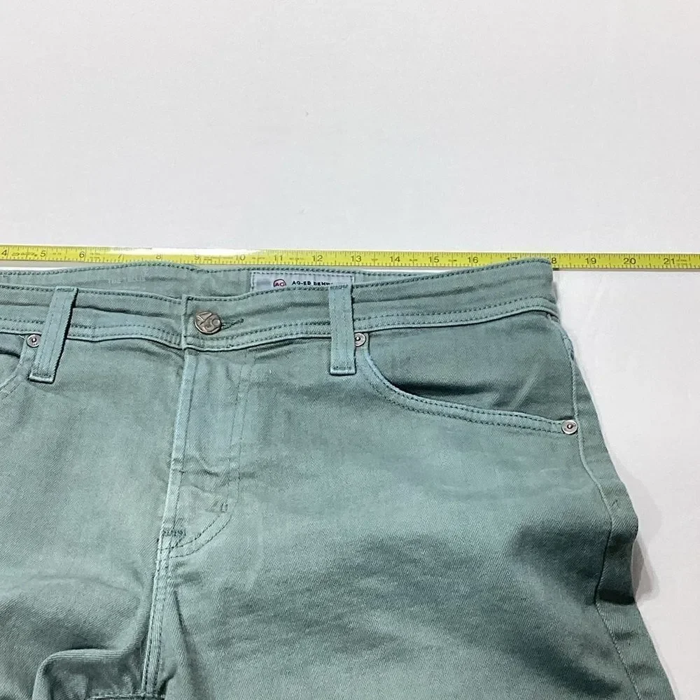 Adriano Goldschmied AG Jeans Ag-ed Denim Gray Green Mid Rise Straight 34R Men's